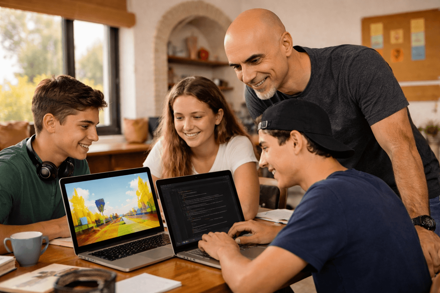 אסף סהר מלמד תלמידים תכנות ופיתוח משחקים